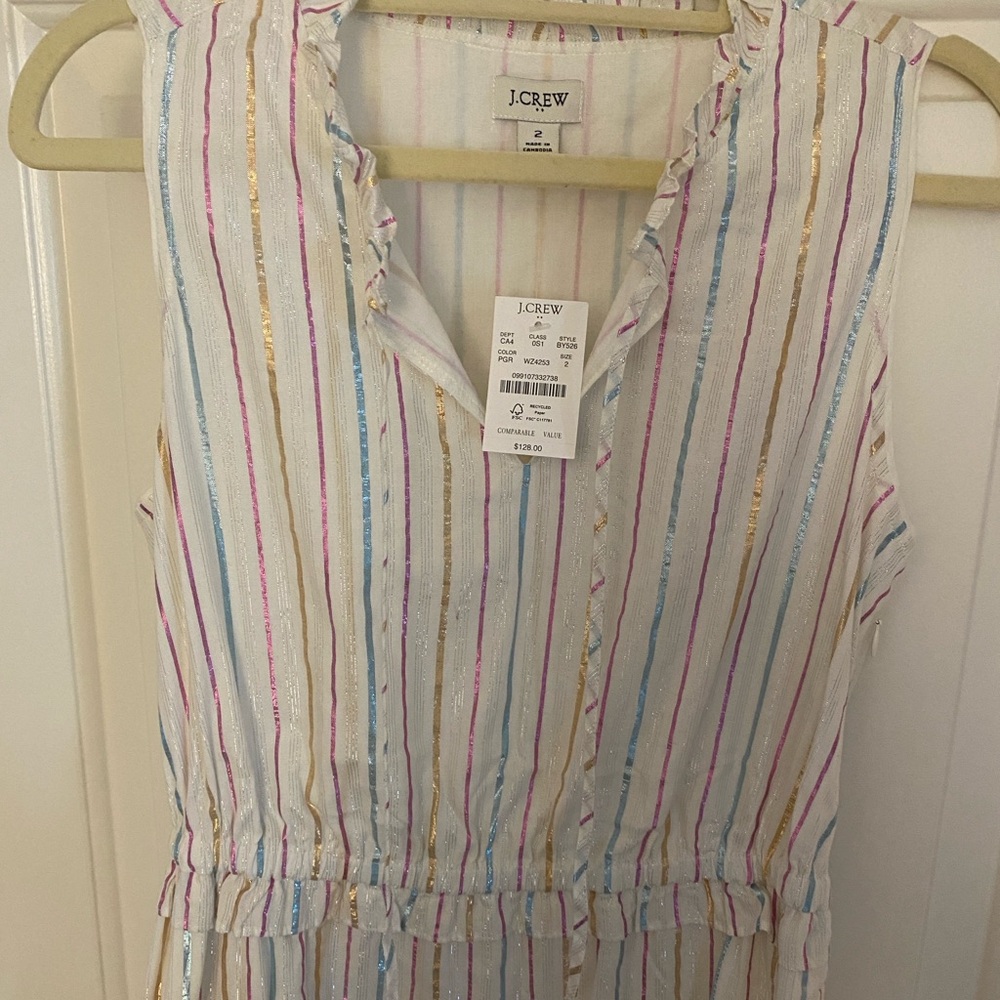 JCrew- tie front midi dress